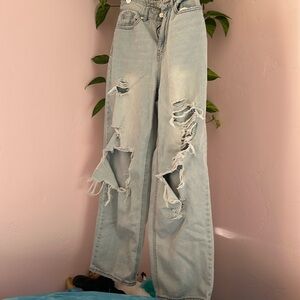 Light blue ripped Jean